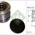 Alternátorová volnoběžka (předstihová spojka) INA (IN 535020010)