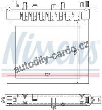 Výměník tepla NISSENS 72032