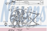 Ventilátor chladiče NISSENS 85174