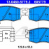 Sada brzdových destiček ATE 13.0460-5779 (AT 605779)