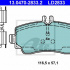 Sada brzdových destiček ATE 13.0470-2833 (AT LD2833)