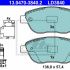 Sada brzdových destiček ATE 13.0470-3840 (AT LD3840)