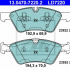 Sada brzdových destiček ATE 13.0470-7220 (AT LD7220)