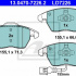 Sada brzdových destiček ATE 13.0470-7226 (AT LD7226)