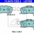 Sada brzdových destiček ATE 13.0470-7282 (AT LD7282)