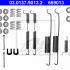 Sada příslušenství, brzdové čelisti ATE 03.0137-9013 (AT 669013)