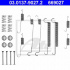 Sada příslušenství, brzdové čelisti ATE 03.0137-9027 (AT 669027)