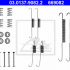 Sada příslušenství, brzdové čelisti ATE 03.0137-9082 (AT 669082)