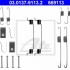 Sada příslušenství, brzdové čelisti ATE 03.0137-9113 (AT 669113)