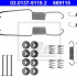 Sada příslušenství, brzdové čelisti ATE 03.0137-9115 (AT 669115)
