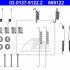 Sada příslušenství, brzdové čelisti ATE 03.0137-9122 (AT 669122)