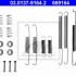 Sada příslušenství, brzdové čelisti ATE 03.0137-9164 (AT 669164)