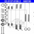 Sada příslušenství, brzdové čelisti ATE 03.0137-9195 (AT 669195)
