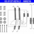 Sada příslušenství, brzdové čelisti ATE 03.0137-9216 (AT 669216)