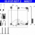 Sada příslušenství, brzdové čelisti ATE 03.0137-9217 (AT 669217)