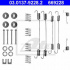 Sada příslušenství, brzdové čelisti ATE 03.0137-9228 (AT 669228)