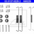 Sada příslušenství, brzdové čelisti ATE 03.0137-9229 (AT 669229)