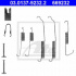 Sada příslušenství, brzdové čelisti ATE 03.0137-9232 (AT 669232)