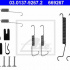 Sada příslušenství, brzdové čelisti ATE 03.0137-9267 (AT 669267)