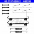 Sada příslušenství, parkovací brzdové čelisti ATE 03.0137-9269 (AT 669269)