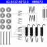 Sada příslušenství, parkovací brzdové čelisti ATE 03.0137-9272 (AT 669272)