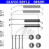 Sada příslušenství, brzdové čelisti ATE 03.0137-9291 (AT 669291)