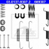 Sada příslušenství, parkovací brzdové čelisti ATE 03.0137-9307 (AT 669307)