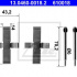 Sada příslušenství, obložení kotoučové brzdy ATE 13.0460-0018 (AT 610018)