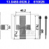 Sada příslušenství, obložení kotoučové brzdy ATE 13.0460-0026 (AT 610026)