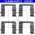 Sada příslušenství, obložení kotoučové brzdy ATE 13.0460-0107 (AT 610107)