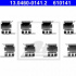 Sada příslušenství, obložení kotoučové brzdy ATE 13.0460-0141 (AT 610141)