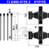 Sada příslušenství, obložení kotoučové brzdy ATE 13.0460-0155 (AT 610155)