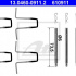 Sada příslušenství, obložení kotoučové brzdy ATE 13.0460-0911 (AT 610911)