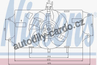 Ventilátor chladiče NISSENS 85127