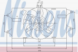 Ventilátor chladiče NISSENS 85127