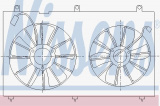 Ventilátor chladiče NISSENS 85270