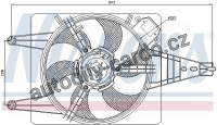 Ventilátor chladiče NISSENS 85100