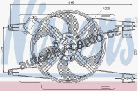 Ventilátor chladiče NISSENS 85108