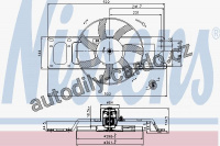 Ventilátor chladiče NISSENS 85251