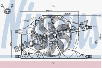 Ventilátor chladiče NISSENS 85256