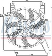 Ventilátor chladiče NISSENS 85364