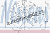 Ventilátor chladiče NISSENS 85417