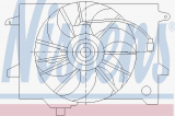 Ventilátor chladiče NISSENS 85417