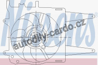 Ventilátor chladiče NISSENS 85433