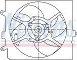 Ventilátor chladiče NISSENS 85443