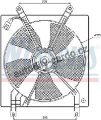 Ventilátor chladiče NISSENS 85447