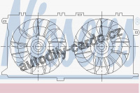 Ventilátor chladiče NISSENS 85465