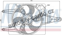 Ventilátor chladiče NISSENS 85506