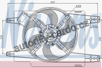 Ventilátor chladiče NISSENS 85510