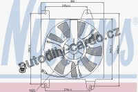 Ventilátor chladiče klimatizace NISSENS 85392